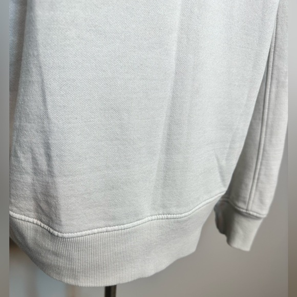 Sz M Zara sweatshirt stone turtleneck soft cozy neutral wide sleeve - Picture 6 of 7